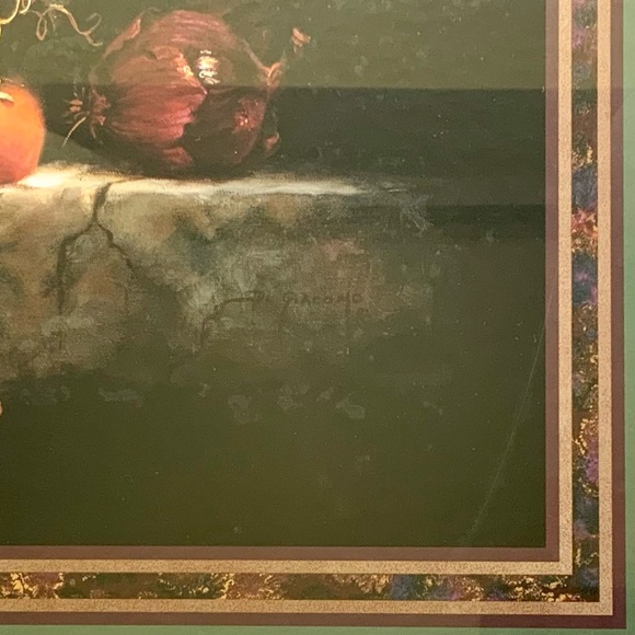 RETIRED VINTAGE HOME INTERIOR FRUIT HARVEST CHERUB WALL ART BY FRAN DI GIACOMO - Picture 8 of 8